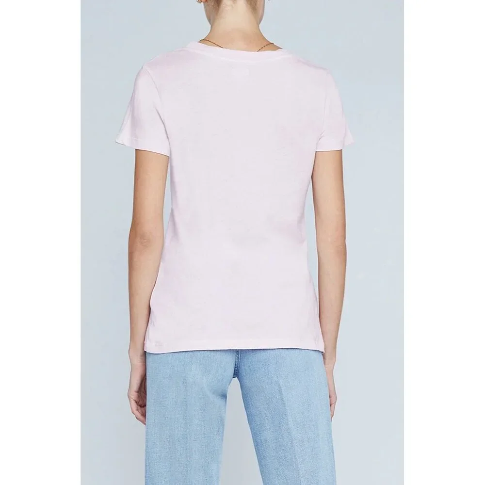 L’AGENCE Lilac Snow Cory Tee Shirt Medium New With Tags - Picture 8 of 13